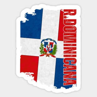 Dominican Republic flag, dominican flag Sticker